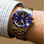 INVICTA Men's Pro Diver Sea Urchin 200m 40mm Gold Edition Blue Oyster Bracelet Watch