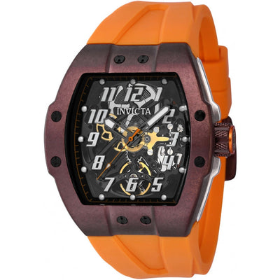 INVICTA Men's JM JUAN MANUEL CORREA Limited Edition Automatic Skeleton Brown/Orange Watch