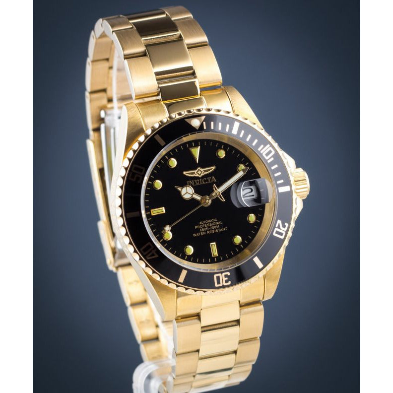 INVICTA Men's Pro Diver 37.5mm Full Gold/Black 200m Sea Urchin Watch