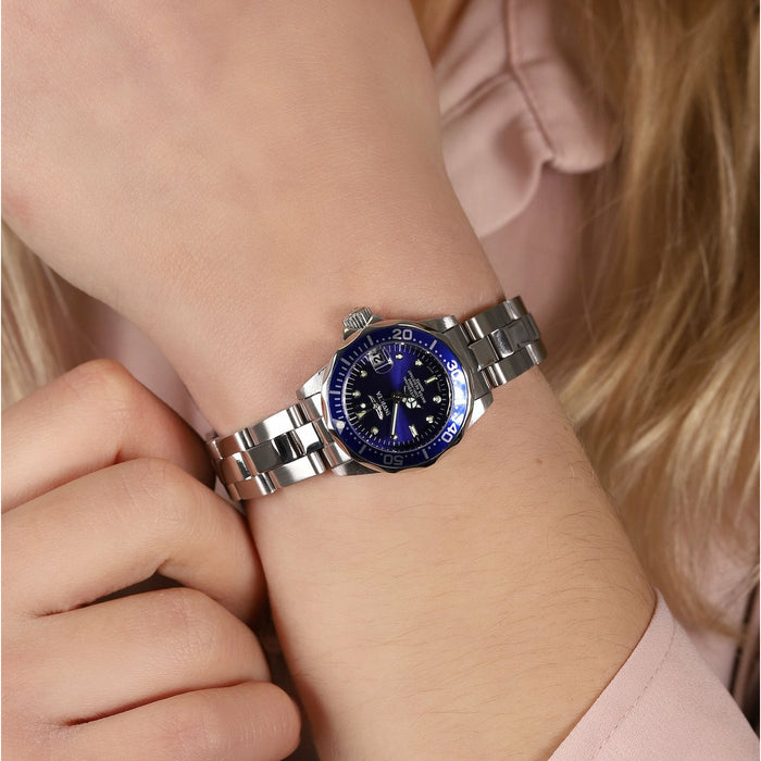 INVICTA Pro Diver Lady Petite 24.5mm Silver/Blue Watch
