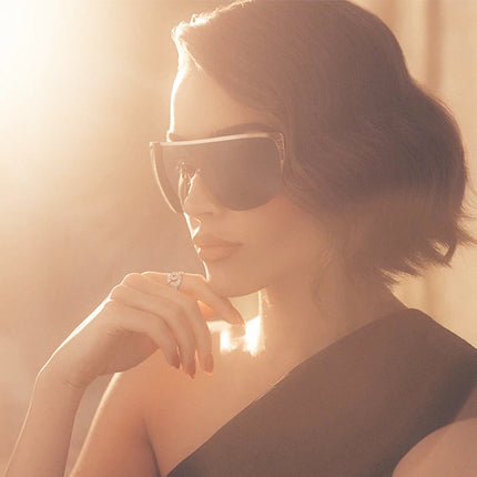 PRIVE REVAUX JANET x Olivia Culpo / Caviar Black Sunglasses