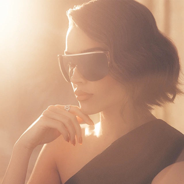 PRIVE REVAUX JANET x Olivia Culpo / Caviar Black Sunglasses