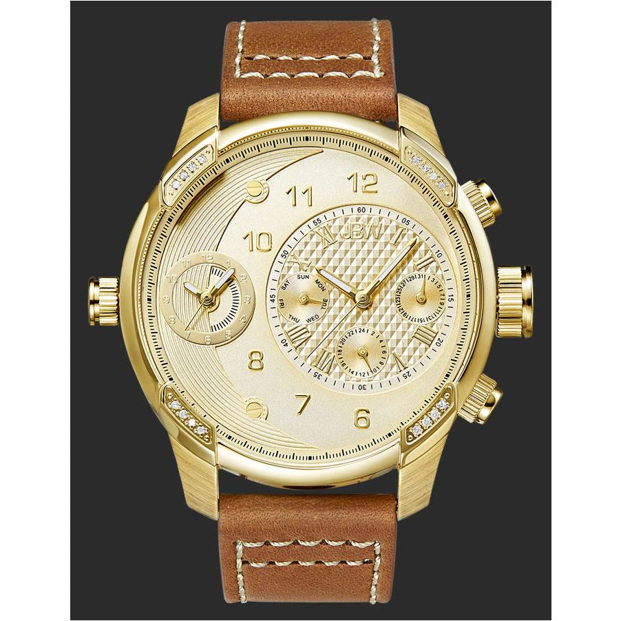 JBW G3 16 Diamonds 18k Gold Plated Watch