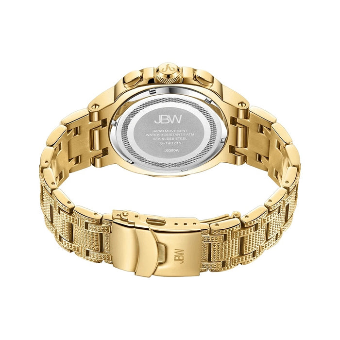 JBW Heist 18k Gold Plated 20 Diamonds Watch