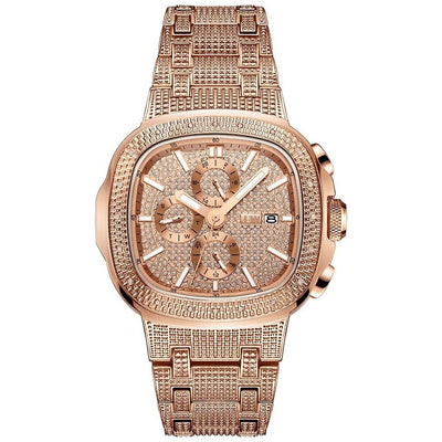 JBW Heist 18k Rose Gold Plated 20 Diamonds Watch