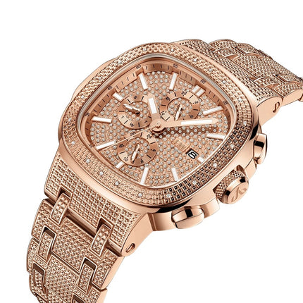 JBW Heist 18k Rose Gold Plated 20 Diamonds Watch
