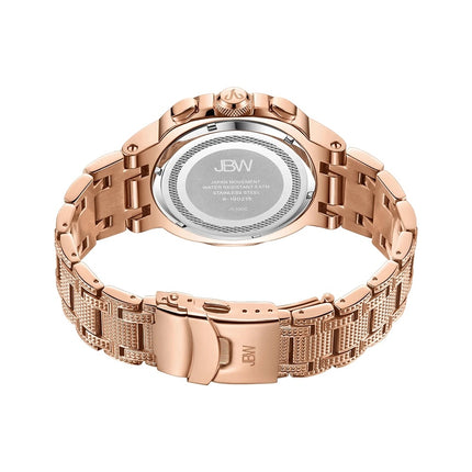 JBW Heist 18k Rose Gold Plated 20 Diamonds Watch
