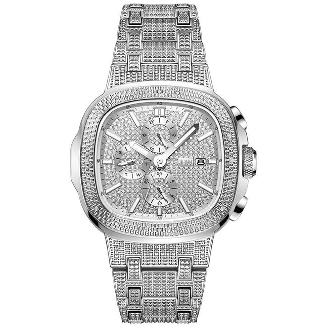 JBW Heist Stainless Steel 20 Diamonds Watch