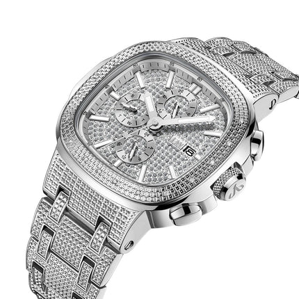 JBW Heist Stainless Steel 20 Diamonds Watch