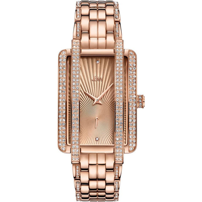 JBW Women's Mink .12 ctw Diamond 18K Rose Gold-Plated Stainless Steel J6358C Watch