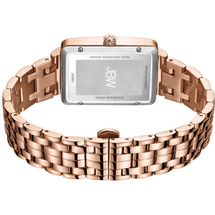 JBW Women's Mink .12 ctw Diamond 18K Rose Gold-Plated Stainless Steel J6358C Watch