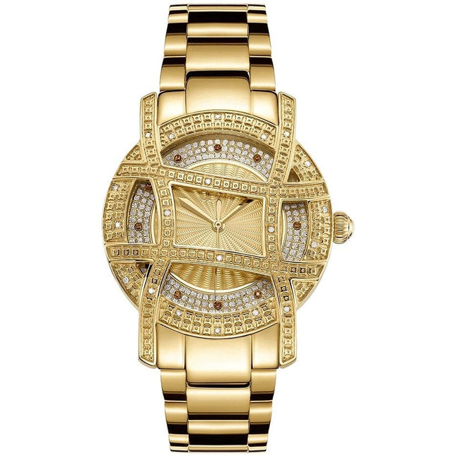 JBW Olympia 10 YR 20 Diamonds 18k Gold Plated Watch