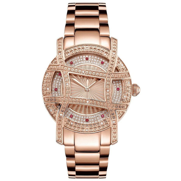 JBW Olympia 10 YR 20 Diamonds 18k Rose Gold Plated Watch