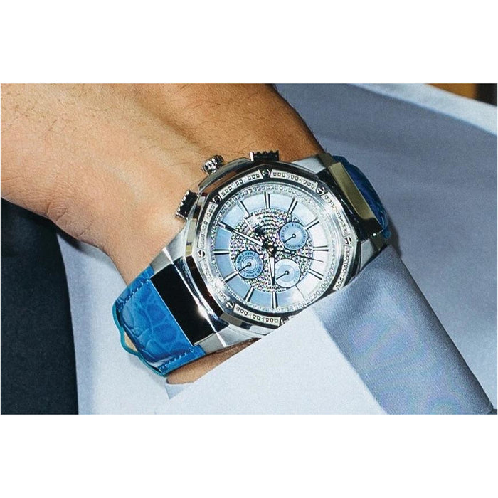 JBW Saxon 10 YR Grey/Blue Watch