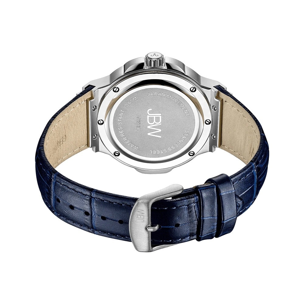 JBW Saxon 48 Navy 16 Diamonds Watch