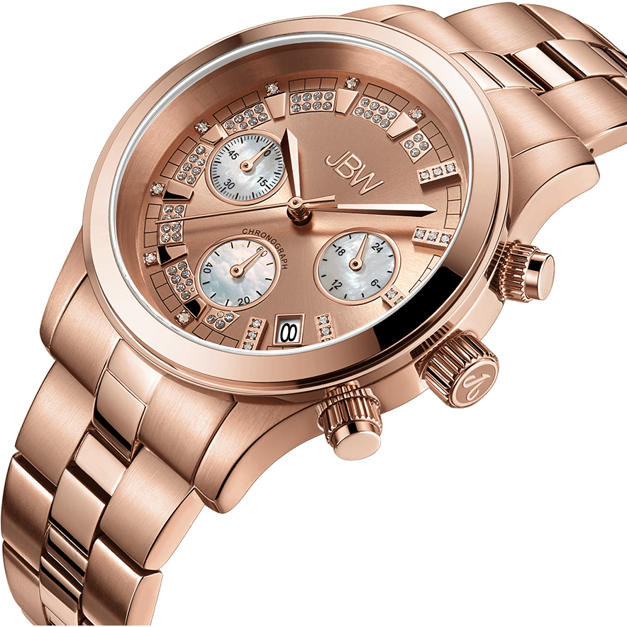 JBW Alessandra 21 Diamonds Rose Gold Watch