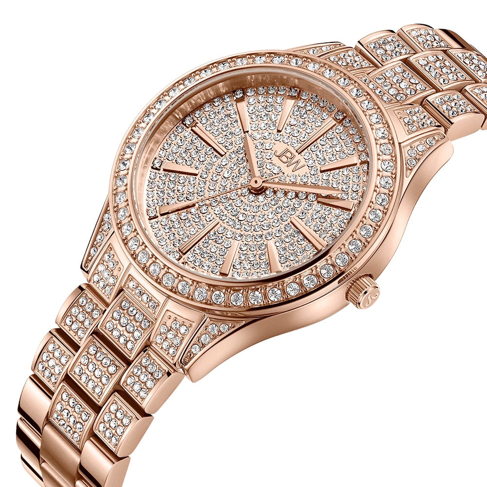 JBW Cristal 34 Rose Gold Watch