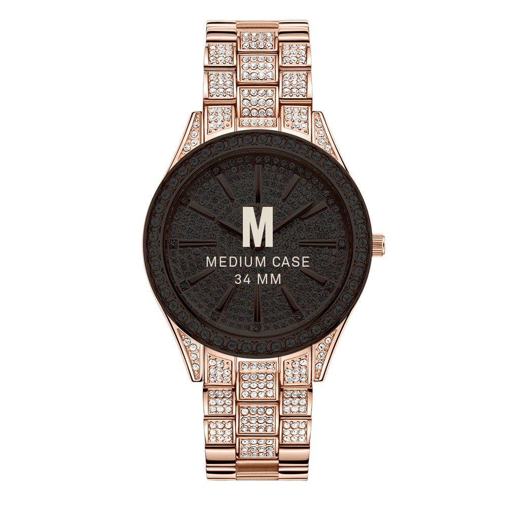 JBW Cristal 34 Rose Gold Watch