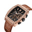 JBW Echelon 18k Rose Gold Plated Brown Watch