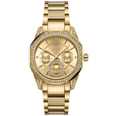 JBW Marquis 18k Gold Plated 12 Diamonds Watch