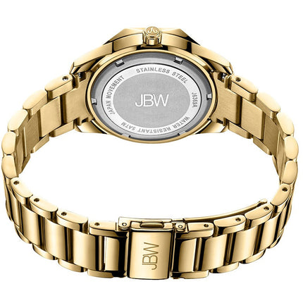 JBW Marquis 18k Gold Plated 12 Diamonds Watch