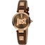 JUST CAVALLI Infamay Leather Chocolate Brown Watch