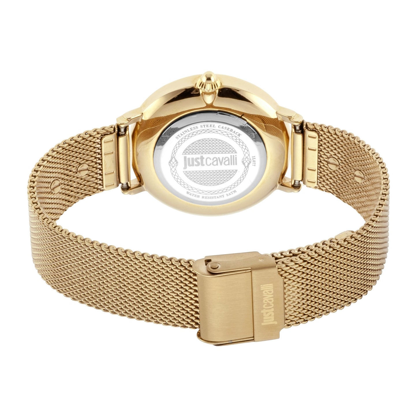 JUST CAVALLI Animalistic Milanese Gold + Free Bracelet Watch