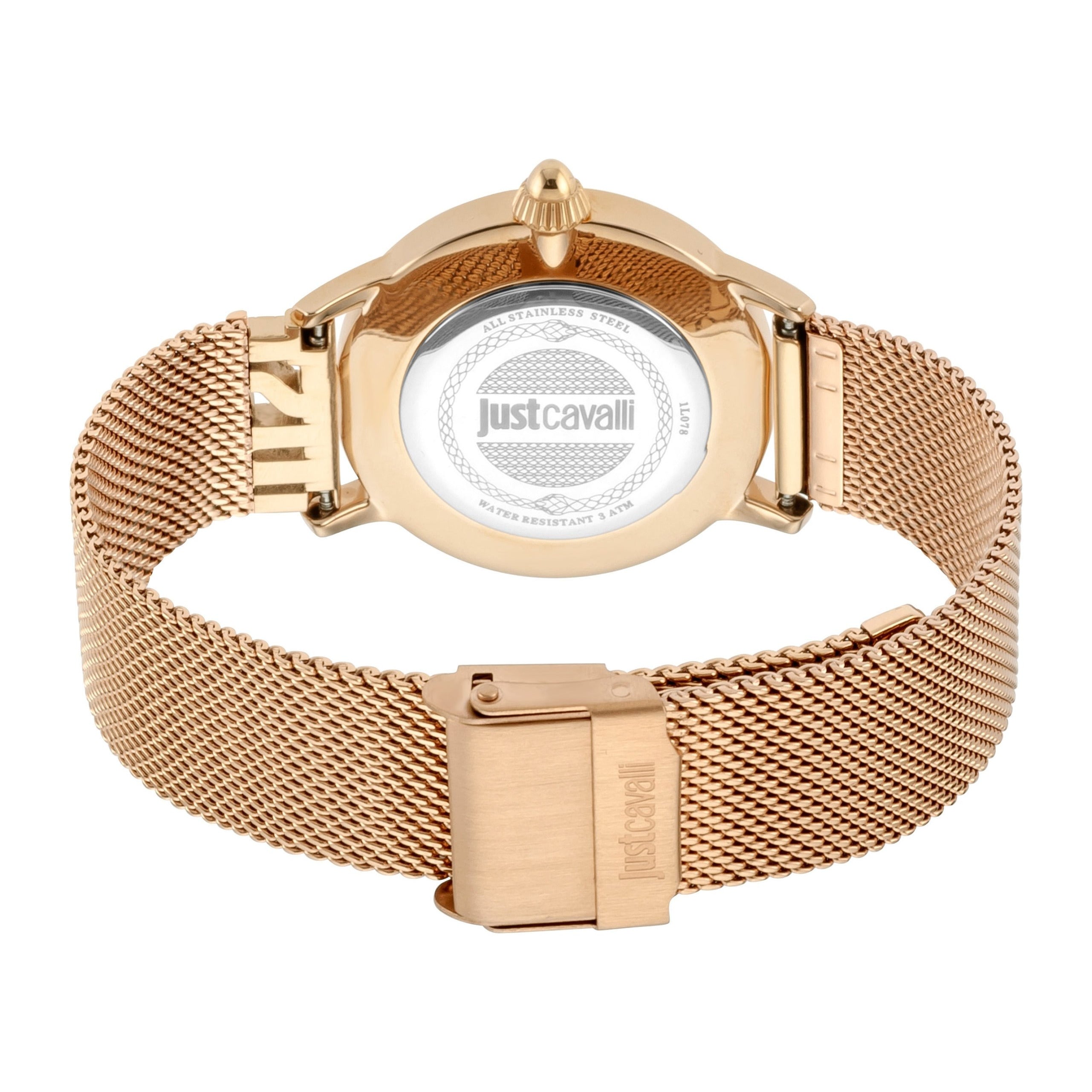 JUST CAVALLI Just Logo Milanese Rose Gold Watch