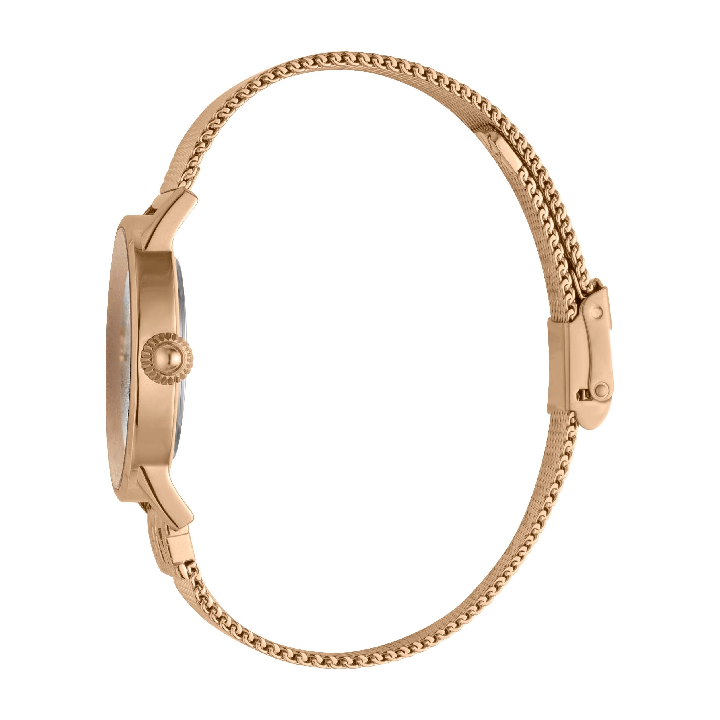 JUST CAVALLI Just Logo Milanese Rose Gold Watch