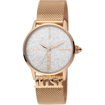 JUST CAVALLI Just Logo Milanese Rose Gold Watch