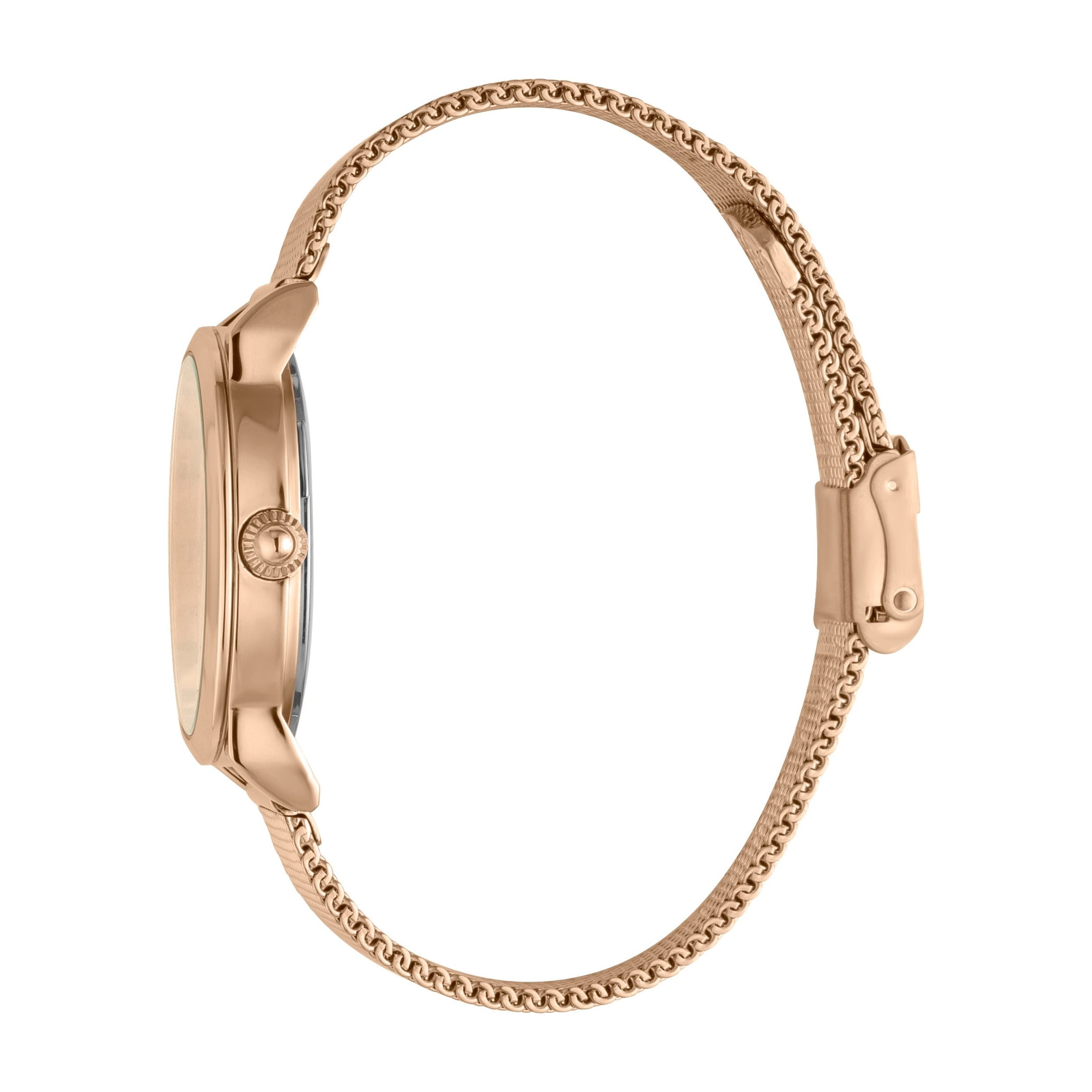 JUST CAVALLI Classic JC Milanese Rose Gold Watch