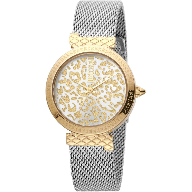 JUST CAVALLI Animalistic Baron Milanese Gold/Leopard Watch