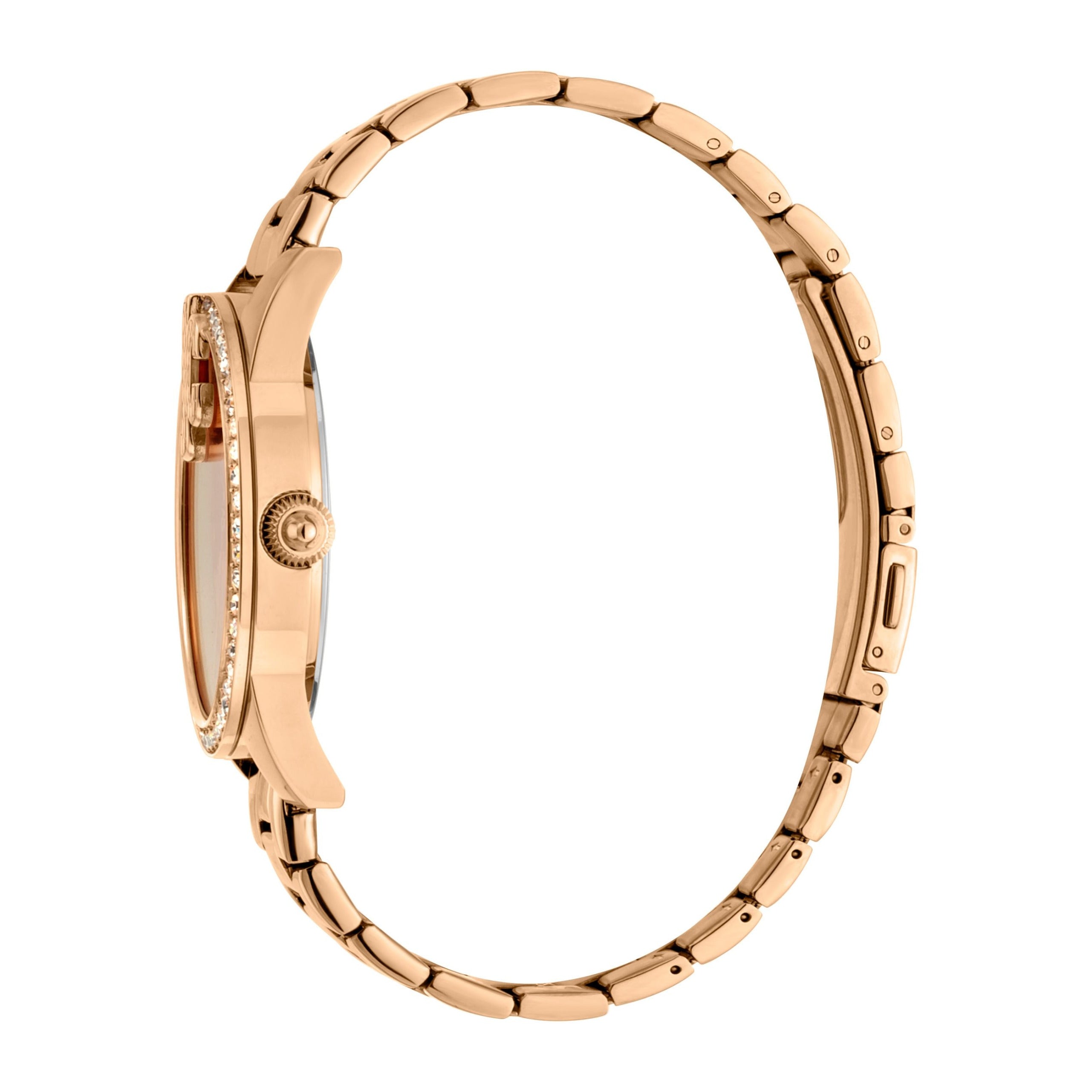 JUST CAVALLI Bold JC 40mm Steel Rose Gold Zirconia Watch