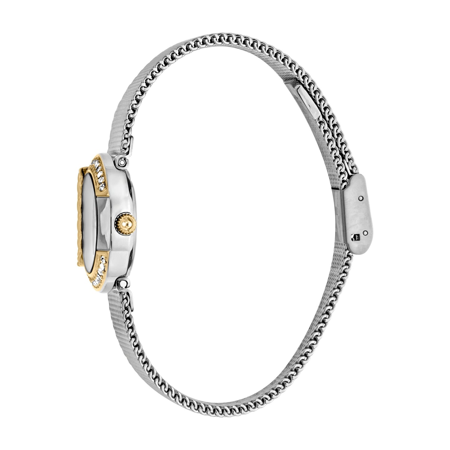 JUST CAVALLI Jungle Fever Steel Milanese Zirconia Two Tone Watch