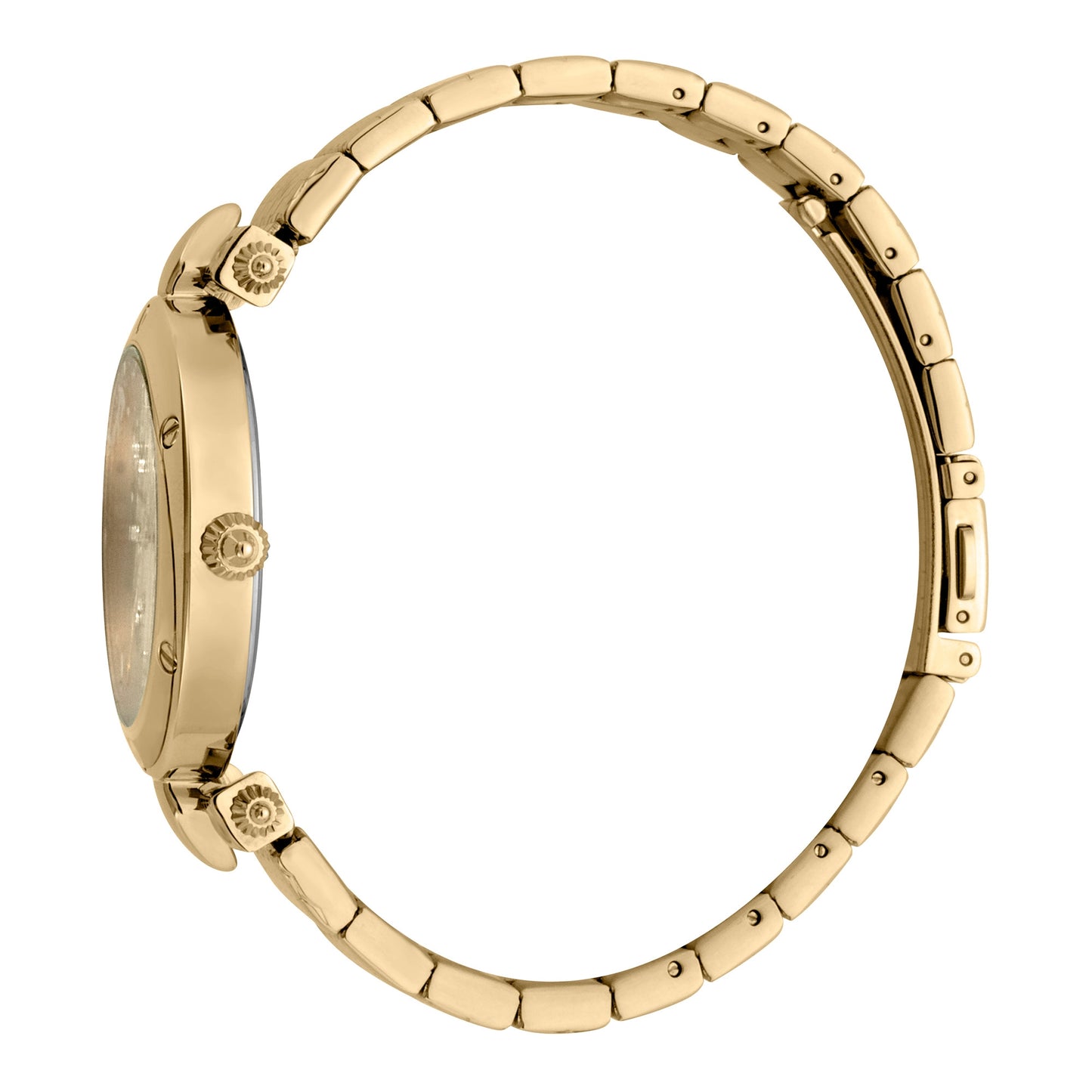 JUST CAVALLI Shield Steel Zirconia Gold Watch