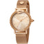 JUST CAVALLI Forest Steel Milanese Rose Gold Watch