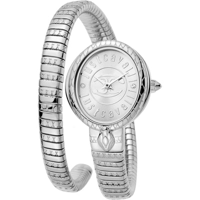 JUST CAVALLI Dante Viper Twist Silver Watch