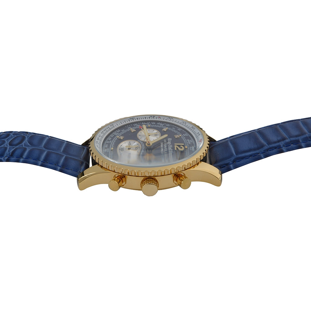 Men's Air Traveller Diamond Watch 46mm Blue Edition