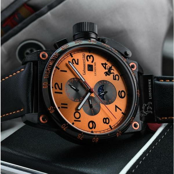 CALVANEO 1583 Liondome Project Orange Edition Automatic Watch Watch