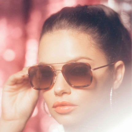 PRIVE REVAUX LOVE SIENNA x Adriana Lima / Deep Chocolate Tortoise Sunglasses