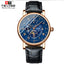 TEVISE Namura Classic Moonphase Rose Gold/Blue Watch