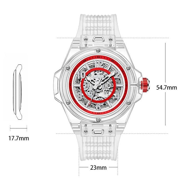 ONOLA Clear Series Plastic Transparent AUTOMATIC Watch