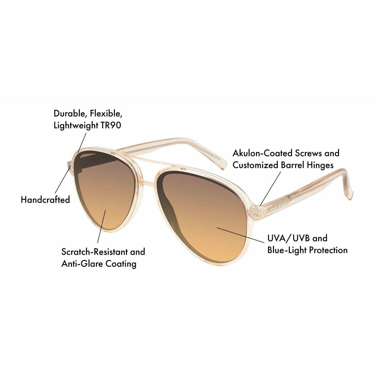 PRIVE REVAUX PANTHER x Adriana Lima - Toffee Sunglasses