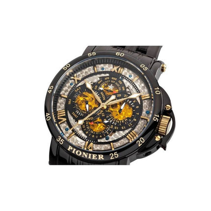 TUFINA GERMANY DUBLIN DIAMONDS PIONIER STEEL BLACK Watch