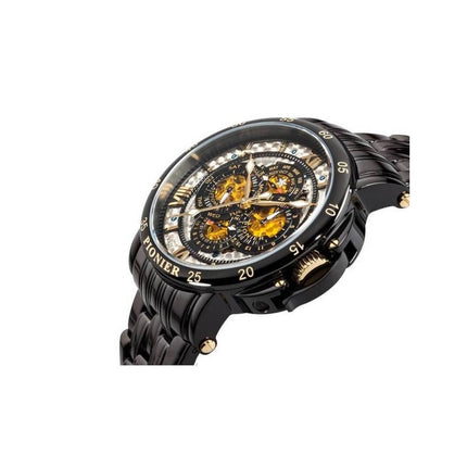 TUFINA GERMANY DUBLIN DIAMONDS PIONIER STEEL BLACK Watch