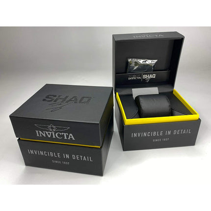 INVICTA Men's SHAQ 52mm Glass Fiber Black/Burgandy Diamond Edition Watch