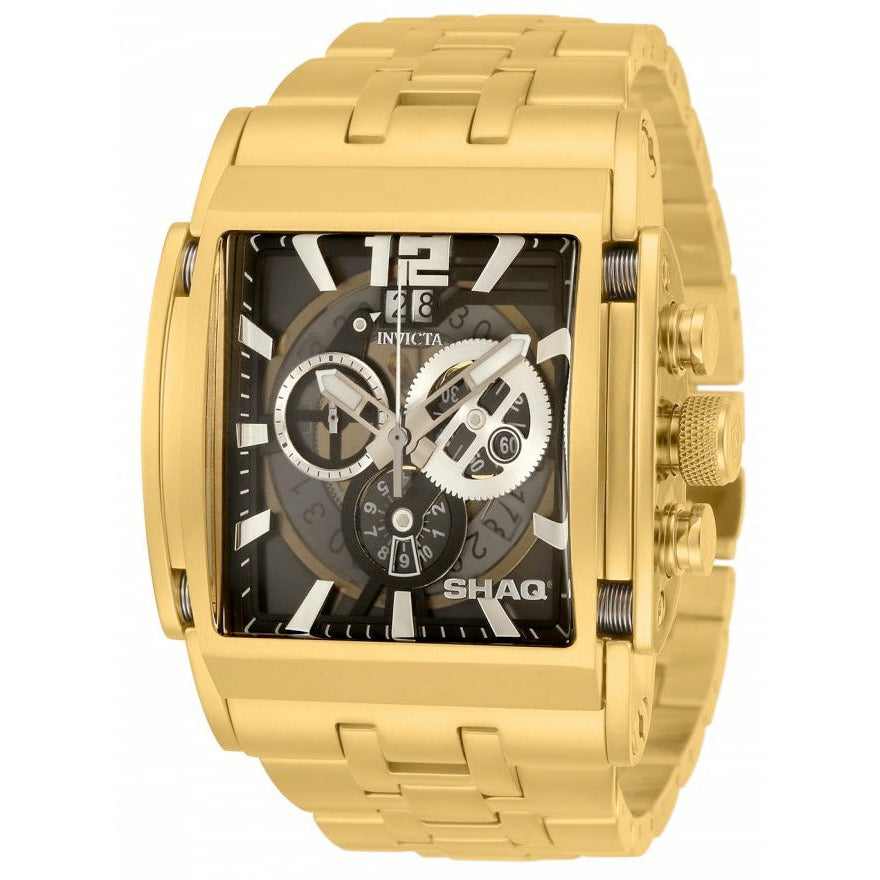 INVICTA Men's SHAQ Chronograph 47mm Steel Gold/Black Watch