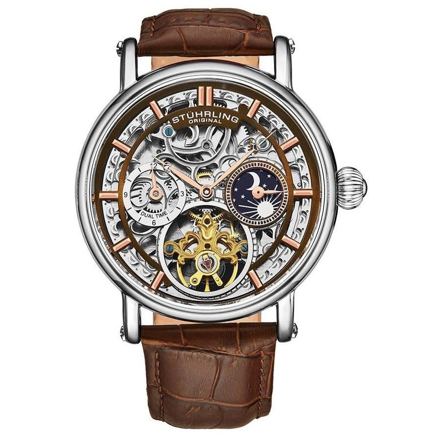 STUHRLING ORIGINAL 4000 Automatic 43mm Skeleton Watch