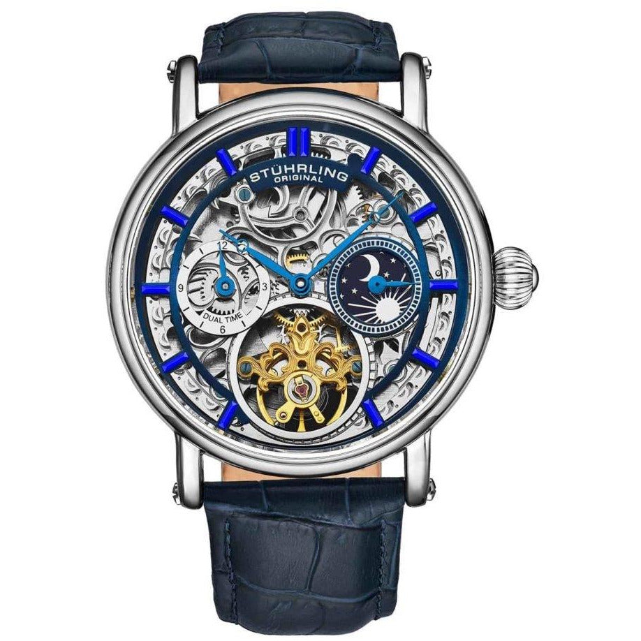 STUHRLING ORIGINAL 4000 Automatic 43mm Skeleton Watch