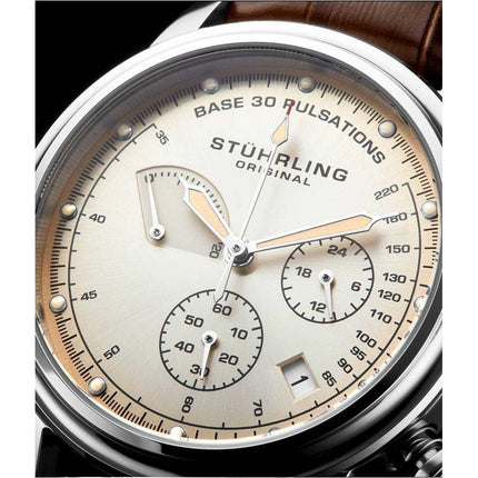 STUHRLING ORIGINAL ChronoPulse 895 Brown Watch